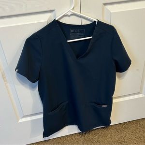 Womens figs dark teal scrub set size small